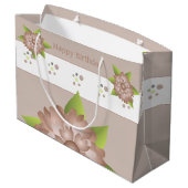 エレガントフローラと水玉模様 ラージペーパーバッグ (裏面アングル)