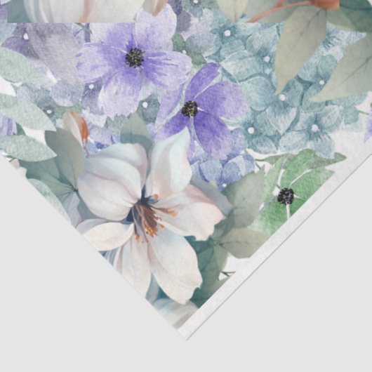 エレガントフローラと蝶のデコページ 薄葉紙 (詳細)