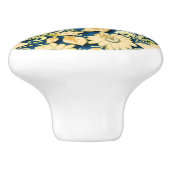 エレガントフローラと青 セラミックノブ (側面)