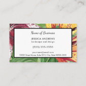 エレガントフローラとRakeランドスケープとデザイン 名刺 (裏面)