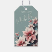 エレガントフローラのカスタマイズ ギフトタグ (正面)