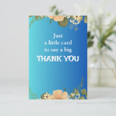 エレガントフローラのパーソナライズされたサンキューカード サンキューカード (スタンド正面)
