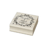 エレガントフローラの保存結婚日 ラバースタンプ (スタンプ)