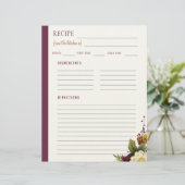エレガントフローラの厨房空白のレシピ レターヘッド (スタンド正面)