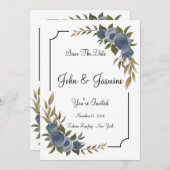 エレガントフローラの救間引き 招待状 (正面/裏面)