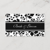 エレガントフローラの結婚テーブルの場所設定カード プレイスカード (裏面)