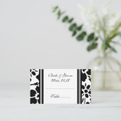 エレガントフローラの結婚テーブルの場所設定カード プレイスカード (スタンド正面)