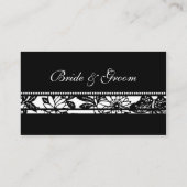 エレガントフローラの結婚テーブルの場所設定カード プレイスカード (裏面)