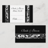 エレガントフローラの結婚テーブルの場所設定カード プレイスカード (正面/裏面)