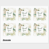 エレガントフローラの結婚作成 スクエアシール (シート)