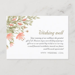 エレガントフローラの結婚願い事 エンクロージャーカード