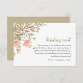 エレガントフローラの結婚願い事 エンクロージャーカード (正面/裏面)