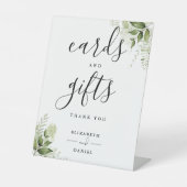 エレガントフローラの緑のカードとギフト 台座サイン (正面)