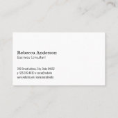 エレガントフローラの背景 名刺 (裏面)