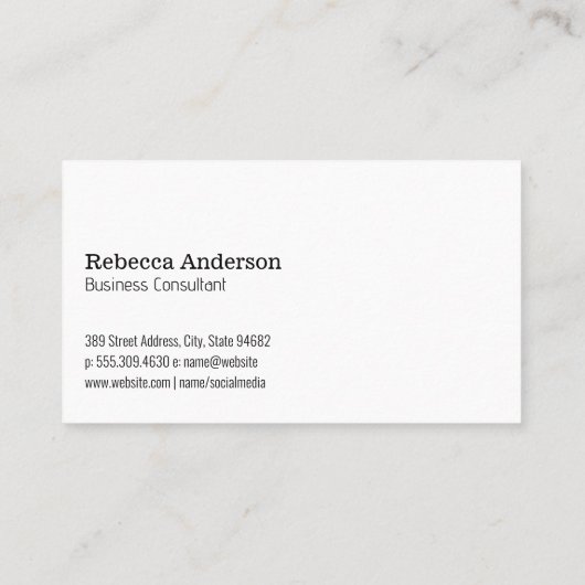 エレガントフローラの背景 名刺 (裏面)