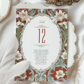 エレガントフローラの表結婚番カード 招待状