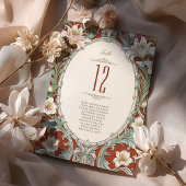 エレガントフローラの表結婚番カード 招待状