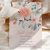 エレガントフローラはっきりした秋ボーホアーススウィート16 招待状