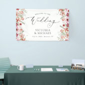 エレガントフローラはの結婚へようこそ 横断幕 (トレードショー)