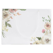 エレガントフローラはカスタム僕の花嫁の世話になる ラージペーパーバッグ (裏面)