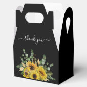 エレガントフローラひまわりブラック結婚ズ フェイバーボックス (オープン)