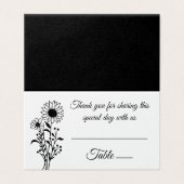 エレガントフローラひまわり白黒結婚ズ (外部フラット)