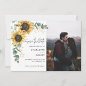 エレガントフローラひまわり結婚写真 セーブザデート (正面)