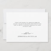 エレガントフローラひま結婚わり サンキューカード (裏面)