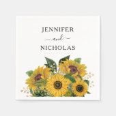 エレガントフローラひま結婚わり スタンダードカクテルナプキン (正面)