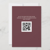 エレガントフローラをすべて詰め込ん結婚だ 招待状 (裏面)