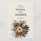 エレガントフローラアクセントとソフトカラーパレットフラット プログラム (正面)