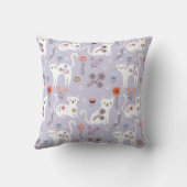 エレガントフローラアクセント付き猫 クッション (裏面)
