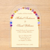 エレガントフローラアクリル結婚式招待状 アクリル招待状 (正面)