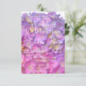 エレガントフローラアジサイ結婚ア 招待状 (スタンド正面)