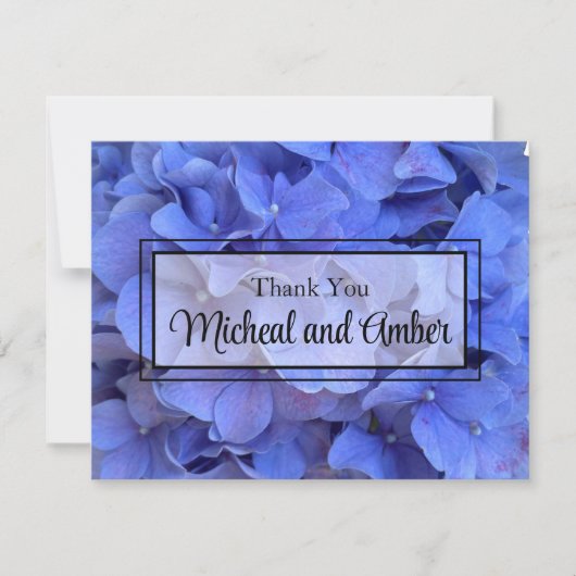 エレガントフローラアジサイ サンキューカード (正面)