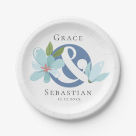 エレガントフローラアンパ結婚サンド ペーパープレート