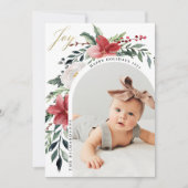 エレガントフローラアーチと写真 シーズンカード (正面)