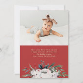 エレガントフローラアーチと写真 シーズンカード (裏面)