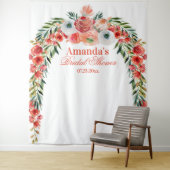 エレガントフローラアーチブライダルシャワー写真の背景 タペストリー (インサイチュ)