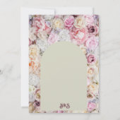 エレガントフローラアーチ夏バチェロレッテ 招待状 (裏面)