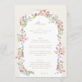 エレガントフローラアーチ春ガーデン5 x 7結婚s メニュー (正面)