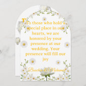 エレガントフローラアーチ結婚式招待状カード 招待状 (正面/裏面)