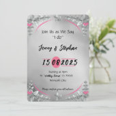 エレガントフローラアーチ結婚式招待状 招待状 (スタンド正面)