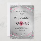 エレガントフローラアーチ結婚式招待状 招待状 (正面)