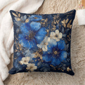 エレガントフローラアートワーク クッション (ブランケット)