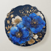 エレガントフローラアートワーク ラウンドクッション (裏面)