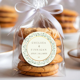 エレガントフローラア結婚チ ラウンドシール