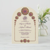 エレガントフローライスラムパタ結婚ーン 招待状 (スタンド正面)