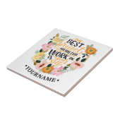 エレガントフローラインスピレーション動機引用文 タイル (側面)