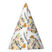 エレガントフローラインスピレーション動機引用文 パーティーハット (裏面)